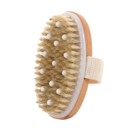 2-in-1 brush: Dry skin and anti-cellulite massage
