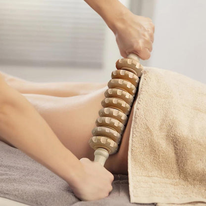 Wooden Rolling Massager for Deep Massage